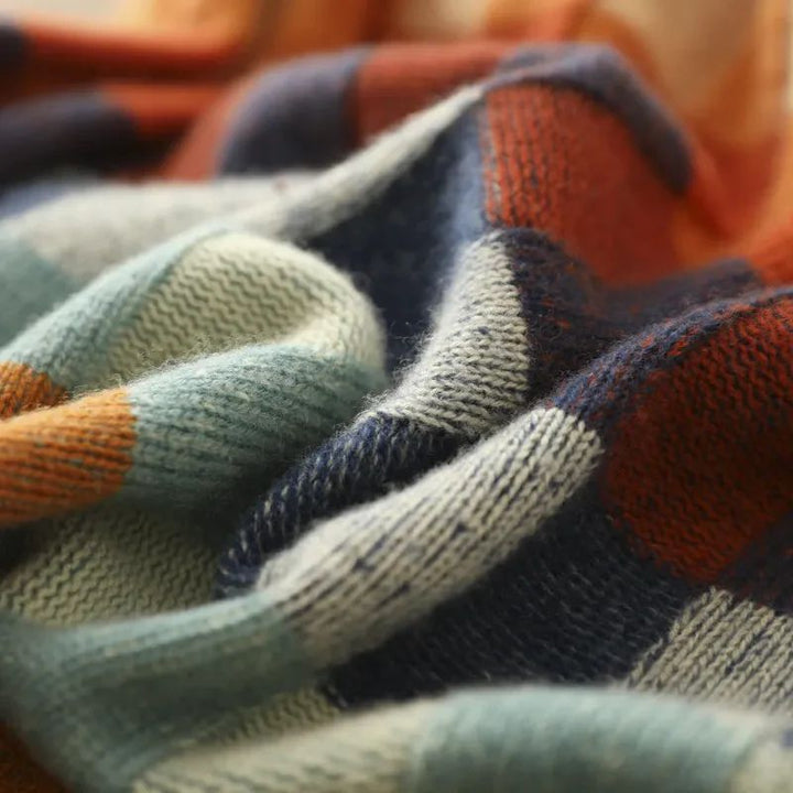 Checkered Merino Sweater For Women