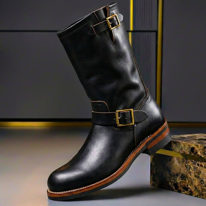 Retro Buckle Boots For Men