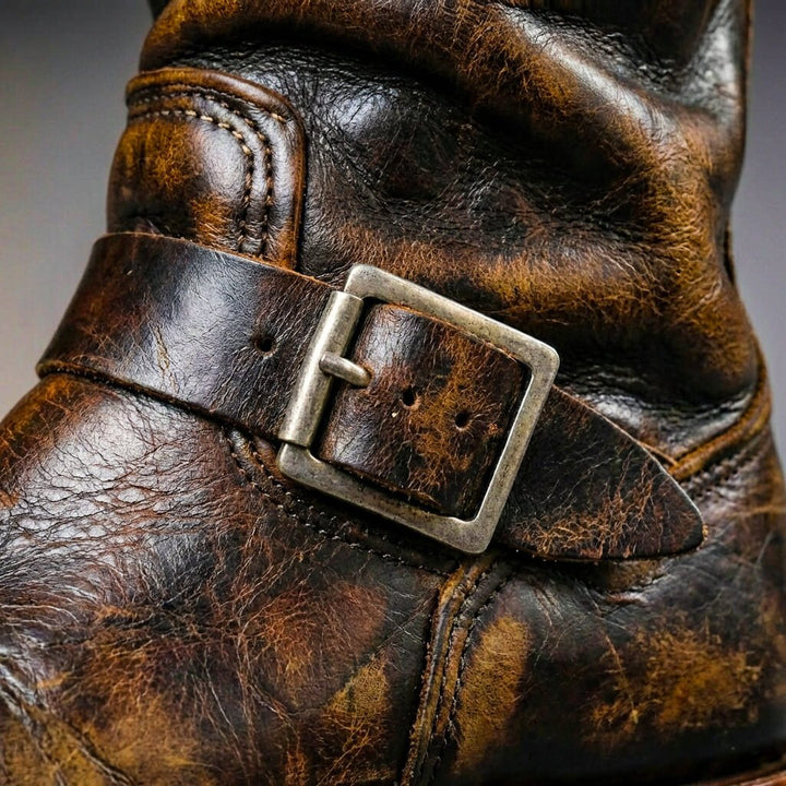 Retro Buckle Boots For Men