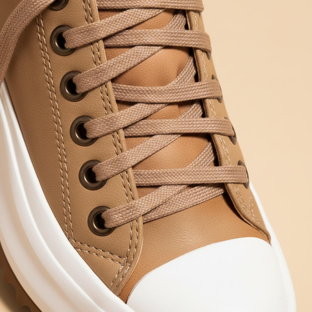 Canvas Platform Sneakers For Women