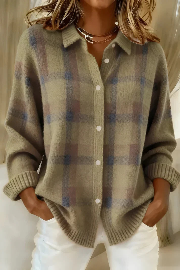 Longline Button Cardigan For Women