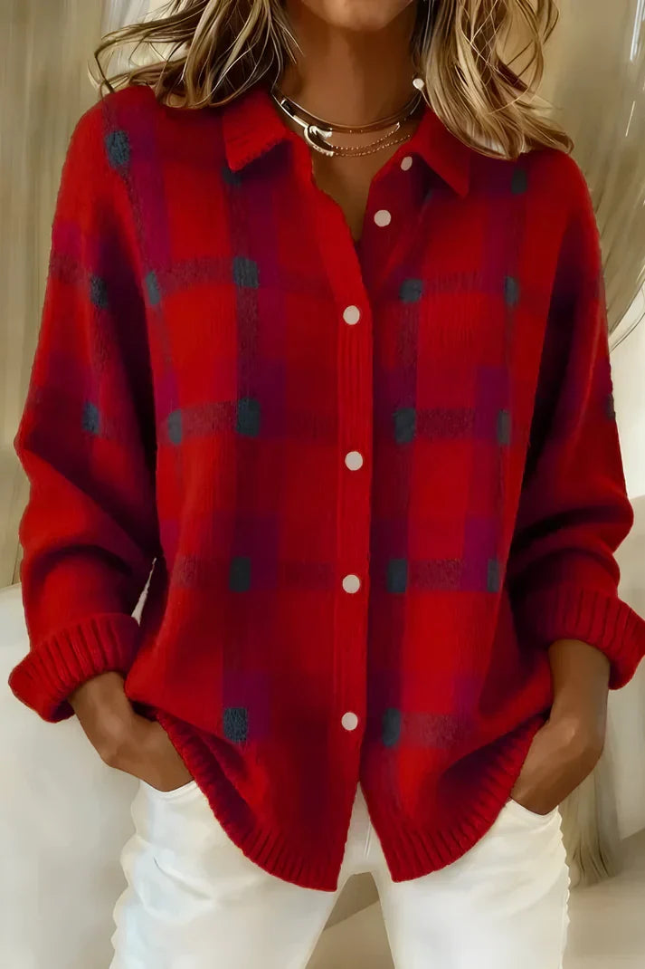 Longline Button Cardigan For Women
